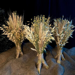Christmas Didukh from Rye Ears and Flax, 60 cm