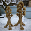 Christmas Didukh from Rye Ears and Flax, 2 m