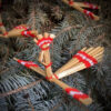Woven Star from Rye Straw, New Year Ornament, Handcrafted, 15 cm
