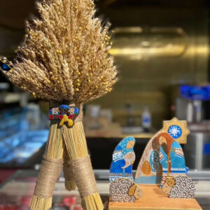 Straw Horse, Amulet-Christmas Ornament, 20 cm