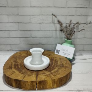 High-Strength Plaster Candle Holder - handmade with silicone protection