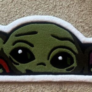 Grogu Tufted Rug 115 × 39 cm Green