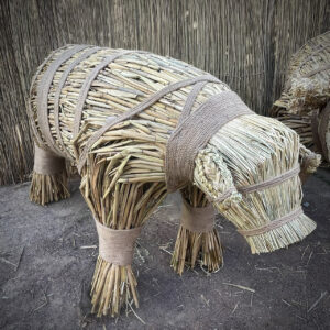 Straw Cow XL, Eco Decor, Amulet