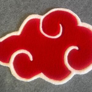 Red Anime Cloud Rug 57 × 38 cm