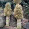 Christmas Didukh from Wheat Ears and Flax, 45 cm