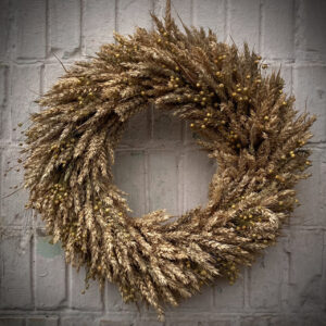 Interior Wreath from Grain Ears, Christmas Decor-Amulet, 40 cm