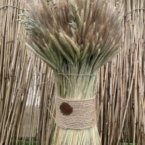 Christmas Didukh, Sheaf from Rye Ears and Flax, 50 cm