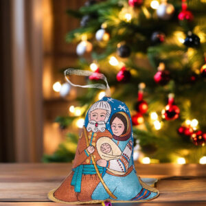 Coffee-Scented Textile Bell – Holy Family
