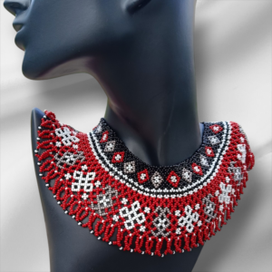 “Ukrainian Amulet” Beaded Necklace