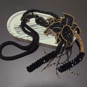 Necklace "Black Orchid"