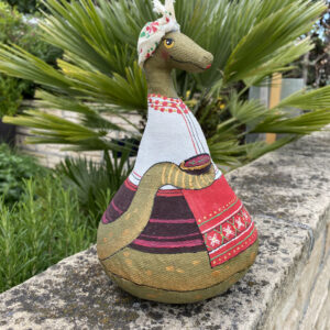 Handmade Textile Figurine – Snake Olenka