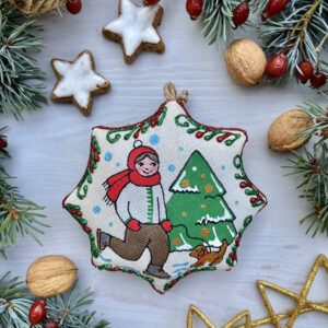 Christmas Star Ornament – Children Ice Skating