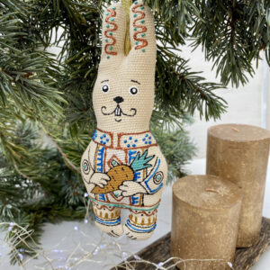 Vanilla Textile Souvenir "Little Running Bunny"