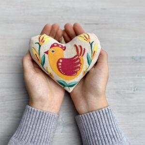 Vanilla-Scented Souvenir – Heart with Orange Bird