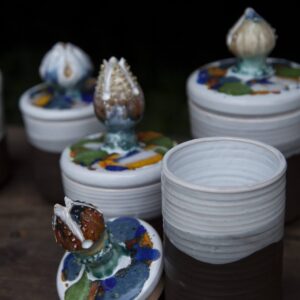 Jar with Lid “Flower”