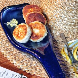 Champagne Blue Lay Bottle Plate
