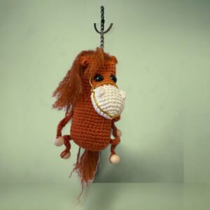 Handmade Horse Keychain Toy – Symbol of 2026