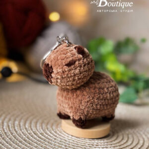 Soft Toy "Capybara" - knitted keychain
