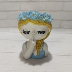 Soy Candle "Ukrainian Girl" - hand-painted, wooden wick