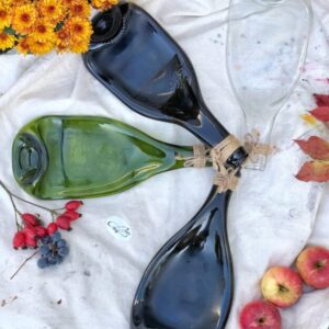 Set of Four Champagne Lay Bottle Plates