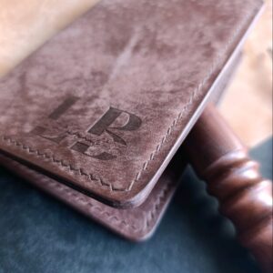 Leather Travel Wallet for Documents and Cards