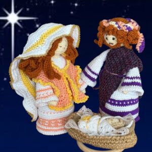 Holy Family – Knitted Christmas Interior Decor