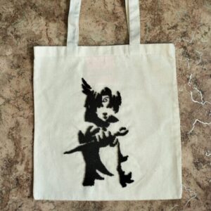Tote Bag with Carpet Embroidery “Sasuke” – Naruto Anime