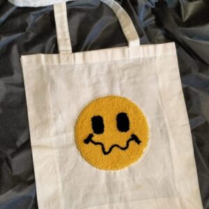 Embroidered Tote Bag “Smile”