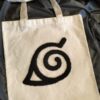Embroidered Tote Bag “Konoha – Hidden Leaf Village” (Naruto Inspired)