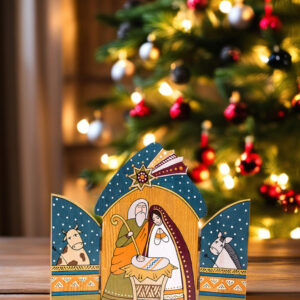 Wooden Nativity Scene – Little House