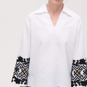 Women’s Vyshyvanka with Hand Embroidery Heometrychna