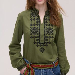 Black Krajka Belt (Yellow-Lime Base)