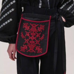 Ladunka with Little Birds - Burgundy