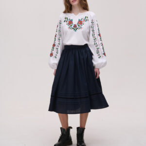 Dark Blue Skirt Strichka