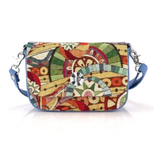 Mini Bag "Abstraction" Blue Small
