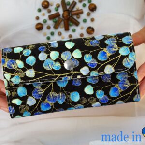 Wallet "Blue Leaves"
