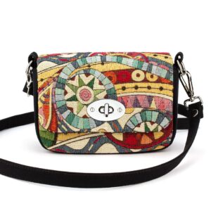 Mini Bag "Abstraction" with Black