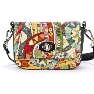 Mini Bag "Abstraction" with Grey