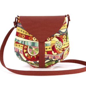 Bag "Marsala Abstraction"