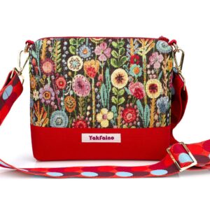 Bag "Rosalia" Red with Wide Strap