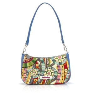 Baguette Bag "Abstraction" Blue