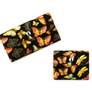 Set of Two Wallets "Butterflies"