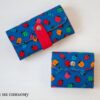 Set of Two Wallets "Bugs on Blue"