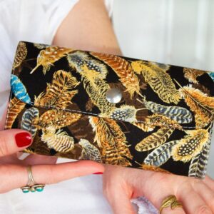 Wallet "Golden Feathers" without Flap