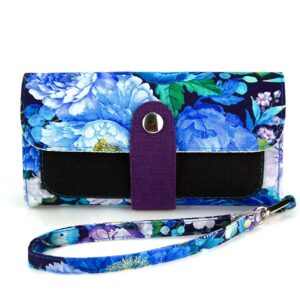 Wallet "Peonies" with Strap