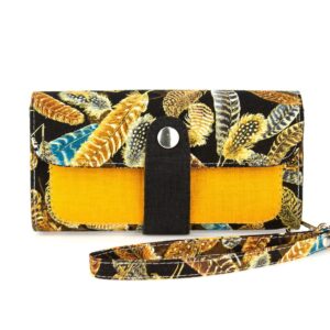 Wallet "Golden Feathers" with Strap
