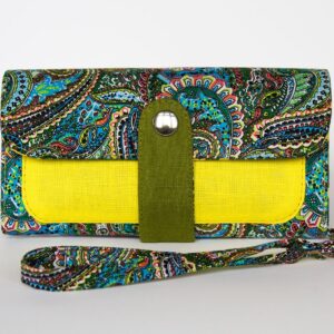 Wallet "Yellow Tulips" with Strap