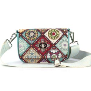 Mini Bag "Lisbon" Blue with Strap