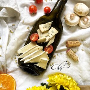 Wine Olive Lay Bottle Plate