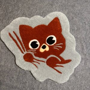 Ginger Cat Handmade Rug 50 × 38 cm